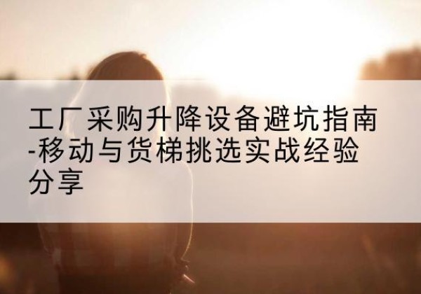 东丰移动式升降机怎么选-工厂采购升降设备避坑指南-移动与货梯挑选实战经验分享